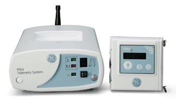 Image: The GE Mini Telemetry System (Photo courtesy of GE Healthcare).